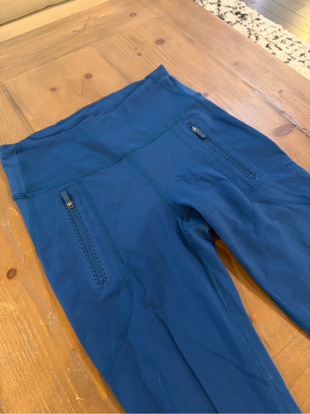 lululemon athletica Deep Blue High-Rise Leggings with Zip Pockets